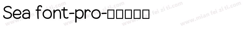 Sea font-pro字体转换